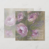 It's A Girl - Invitation Kaart (Voorkant / Achterkant)