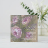 It's A Girl - Invitation Kaart (Staand voorkant)