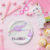 its a girl papieren bordje (Feest)