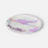 its a girl papieren bordje (Gekanteld)