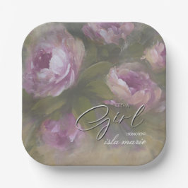 It's A Girl Papieren Bordje