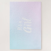 It's a Girl pink blue gradient gender reveal Legpuzzel (Verticaal)