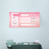 It's A Girl! Pink Gradient Cute Baby Shower Spandoek (Beurs)