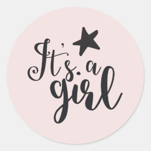 It's a girl ronde sticker
