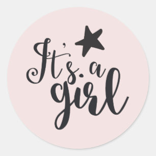 It's a girl ronde sticker