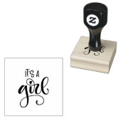 Its a girl stamp rubberstempel (Gestempeld)