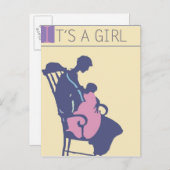 <It's a Girl>van Steve Collier Aankondigingskaart (Voorkant / Achterkant)