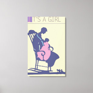<It's a Girl>van Steve Collier Canvas Afdruk