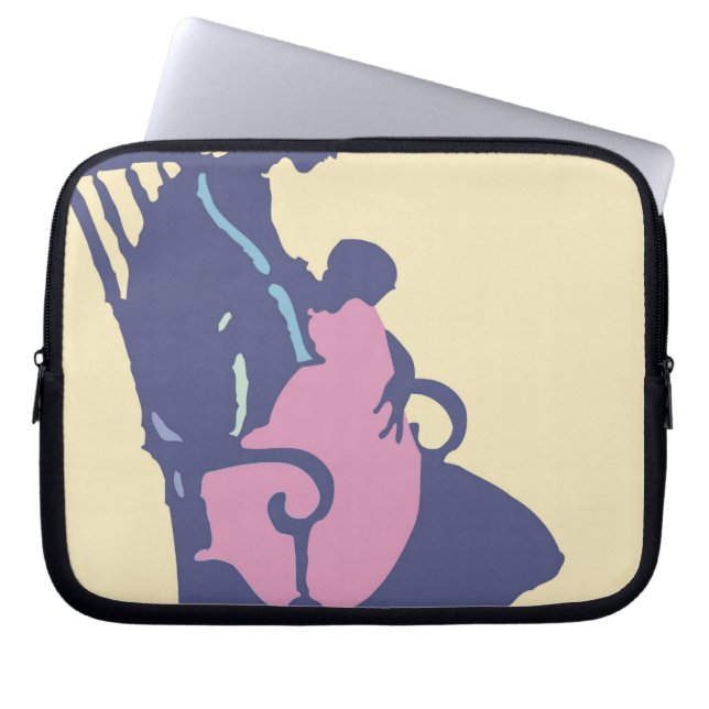 <It's a Girl>van Steve Collier Laptop Sleeve (Voorkant)