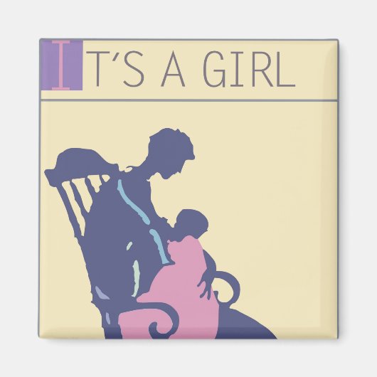 <It's a Girl>van Steve Collier Magneet (Voorkant)