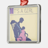 <It's a Girl>van Steve Collier Metalen Ornament (Links)