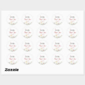 It's a Girl with Spring Flowers Baby Shower Ronde Sticker (Vel)