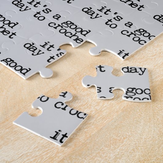 It's A Good Day To Crochet Hook and Yarn Legpuzzel (Zijkant)