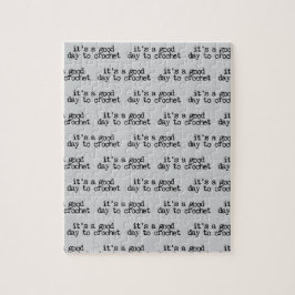 It's A Good Day To Crochet Hook and Yarn Legpuzzel