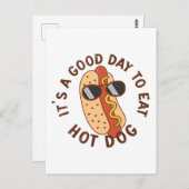 It's A Good Day To Eat Hot Dog Briefkaart (Voorkant / Achterkant)
