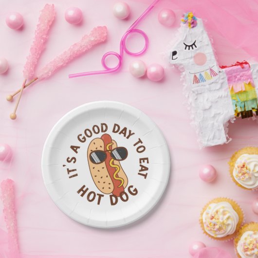 It's A Good Day To Eat Hot Dog Papieren Bordje (Feest)