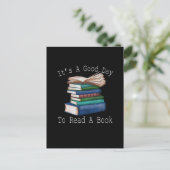 It's a Good Day To Read Funny Book Reading Bookwor Briefkaart (Staand voorkant)