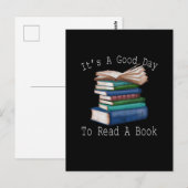 It's a Good Day To Read Funny Book Reading Bookwor Briefkaart (Voorkant / Achterkant)