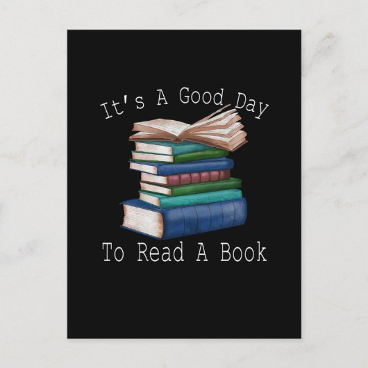 It's a Good Day To Read Funny Book Reading Bookwor Briefkaart (Voorkant)