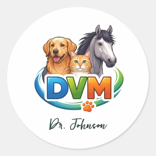 It's a Good Day to Save Animals | Doctor Day Ronde Sticker (Voorkant)