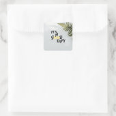 It's a good day vierkante sticker (Tas)