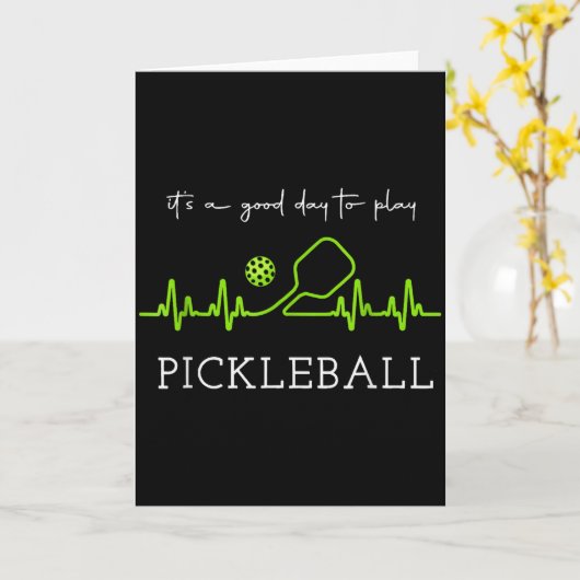 It's A Good Days To Play Ckleball Player Ckleball Kaart (Gele Bloem)