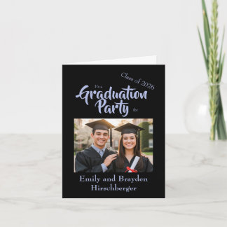 It's a Graduation Party - Black w/Photo