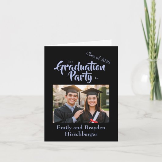 It's a Graduation Party - Black w/Photo (Voorkant)