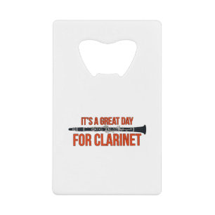 It's A Great Day for Clarinet Creditkaart Flessenopener
