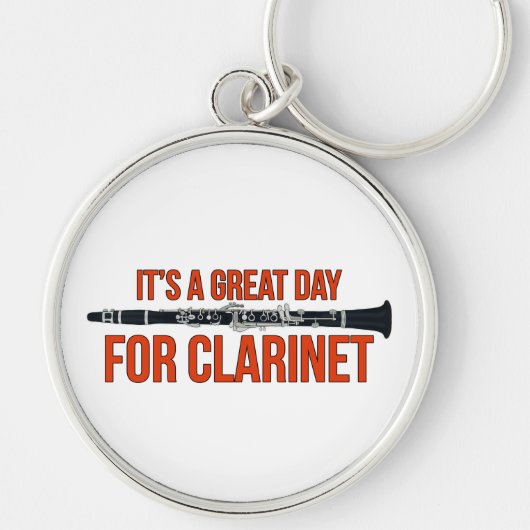 It's A Great Day for Clarinet Sleutelhanger (Voorkant)