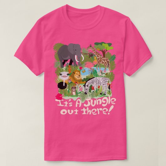 Its a Jungle out There Long T-shirt (Design voorkant)