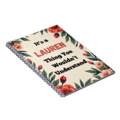 It's a Lauren Thing You Wouldn't Understand Notitieboek (Rechterzijde)