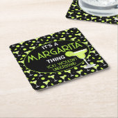 Its A Margarita Thing Mixologist Cocktail Bar Kartonnen Onderzetters (Schuin)