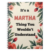 It's a Martha Thing You Wouldn't Understand Notitieboek (Voorkant)