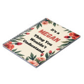 It's a Megan Thing You Wouldn't Understand Notitieboek (Linkerzijde)