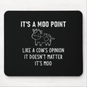 It's A Moo Int, Like A Cow's Onion, Funny, Jokes Muismat (Voorkant)