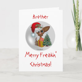 It's A Mousy Dog's Freakin' Christmas beroemd gema Feestdagen Kaart