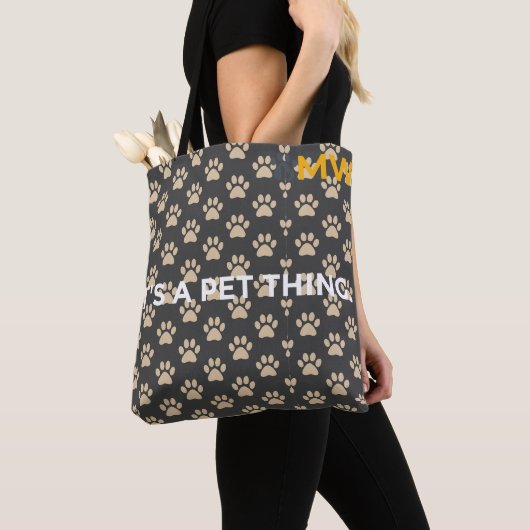 It's a Pet Thing Paw Pattern Tote Bag (Dichtbij)