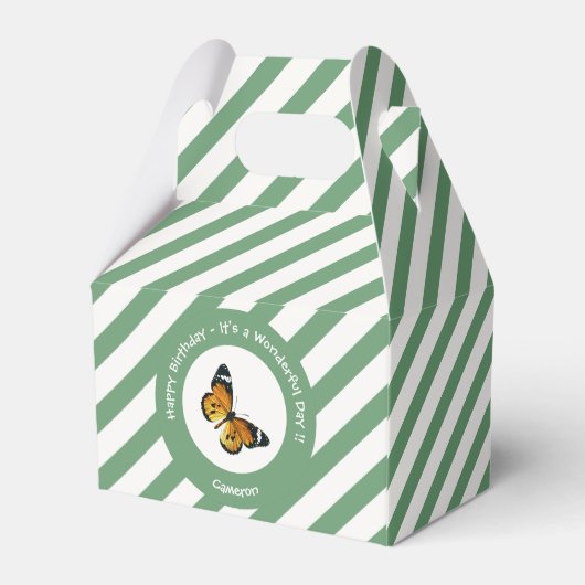 It's a Plain Tiger / African Queen Butterfly Party Bedankdoosjes (Achterkant)