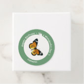 It's a Plain Tiger / African Queen Butterfly Party Bedankjes Labels (In situ)