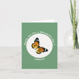 It's a Plain Tiger / African Queen Butterfly Party Bedankkaart