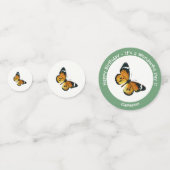 It's a Plain Tiger / African Queen Butterfly Party Confetti (Voorkanten)