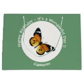 It's a Plain Tiger / African Queen Butterfly Party Groot Cadeauzakje (Voorkant)