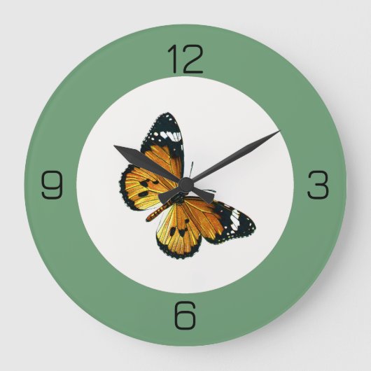 It's a Plain Tiger / African Queen Butterfly Party Grote Klok (Voorkant)