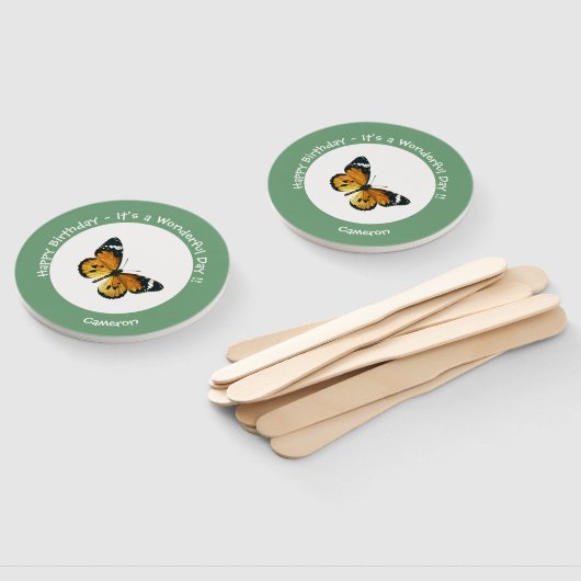 It's a Plain Tiger / African Queen Butterfly Party Handwaaier (Niet-gemonteerd)