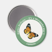 It's a Plain Tiger / African Queen Butterfly Party Magneet (Voorkant / Achterkant)