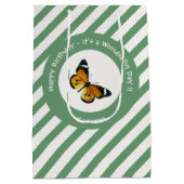 It's a Plain Tiger / African Queen Butterfly Party Medium Cadeauzakje (Achterkant)