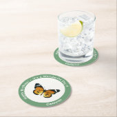 It's a Plain Tiger / African Queen Butterfly Party Ronde Kartonnen Onderzetter (Insitu)