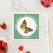 It's a Plain Tiger / African Queen Butterfly Party Servet (Insitu)