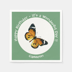 It's a Plain Tiger / African Queen Butterfly Party Servet